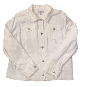 NWT $44 Croft & Barrow Stretch Denim Jacket size XXL.